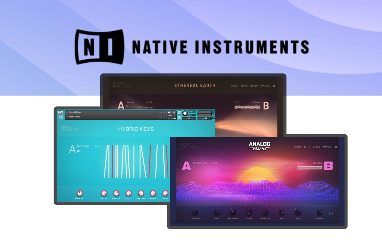 Native Instruments Play Series Triо: Analog Drеam, Hybrid Keys, Ether